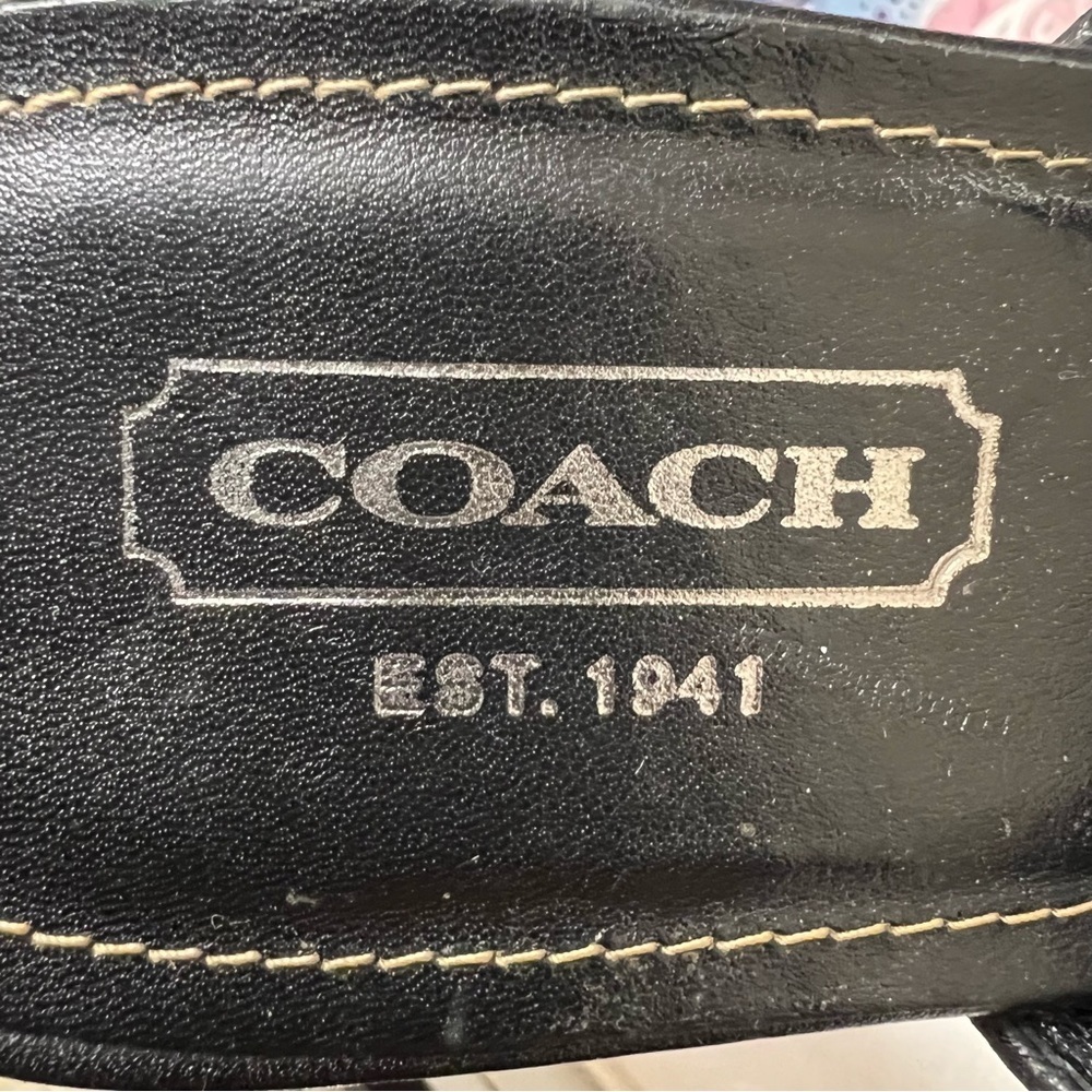 Coach Candace Style Embossed Logo Mules Size 9 - Picture 8 of 9